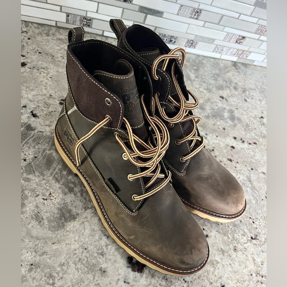 Size 12 Women’s Timberland Pro Boots (Turkish Coffee Color)
